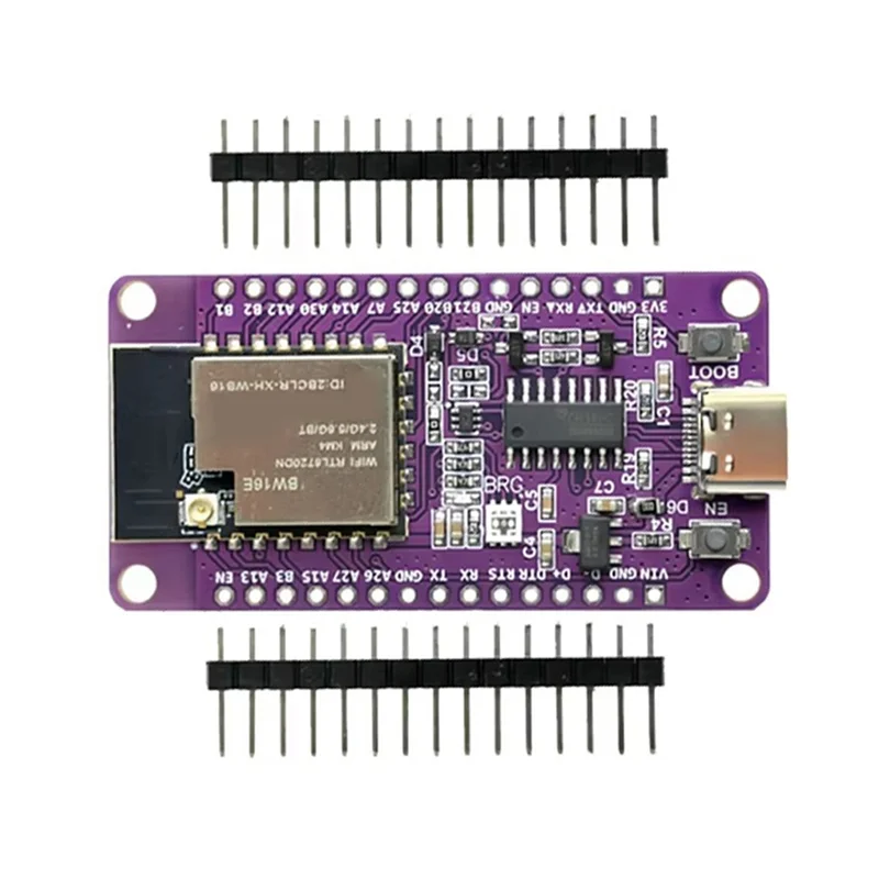 A73E-3X RTL8720DN Dual-Band Wifi Bluetooth-module NICEMCU BW16 Development Board Ingebouwde antenne, ongelast