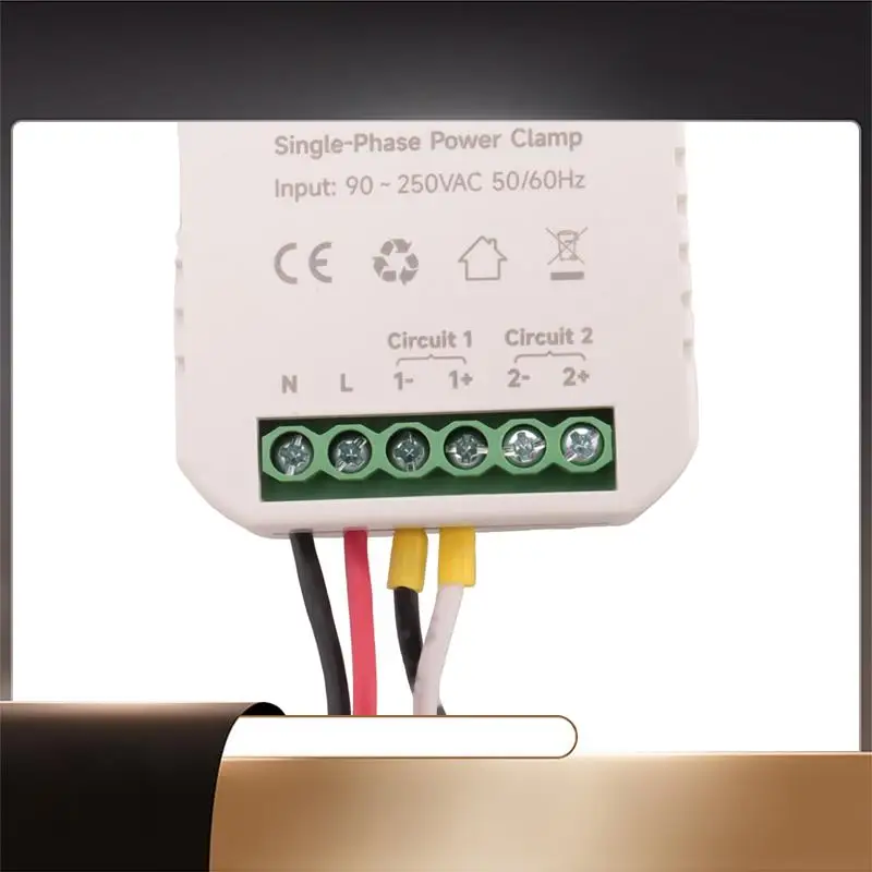 

Tuya Smart Wifi Energy Meter 80A With Current Transformer Clamp Kwh Power Monitor Electricity Statistics 90- 250V-N35R