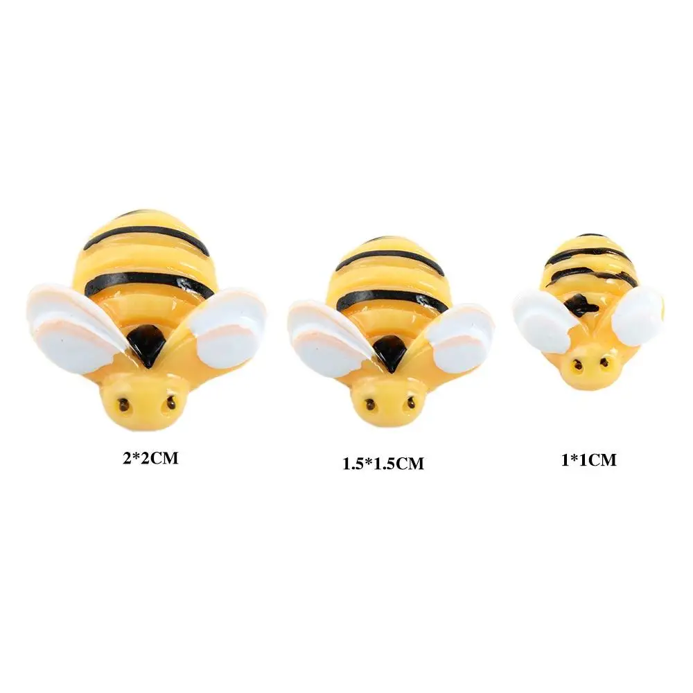 Jewelry Making DIY Tiny Bee Lovely Resin Cabochon Miniature Embellishment Flatback