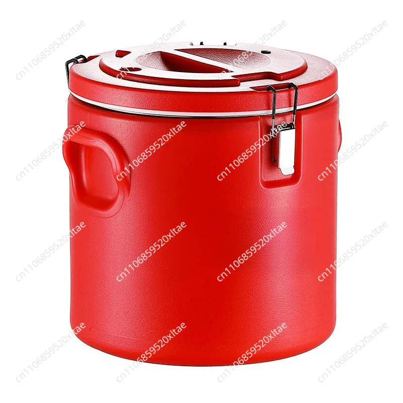 ​304 Stainless Steel Insulated Food Jar, Large Capacity Rice Soup Thermos Container for Commercial Kitchen Stall
