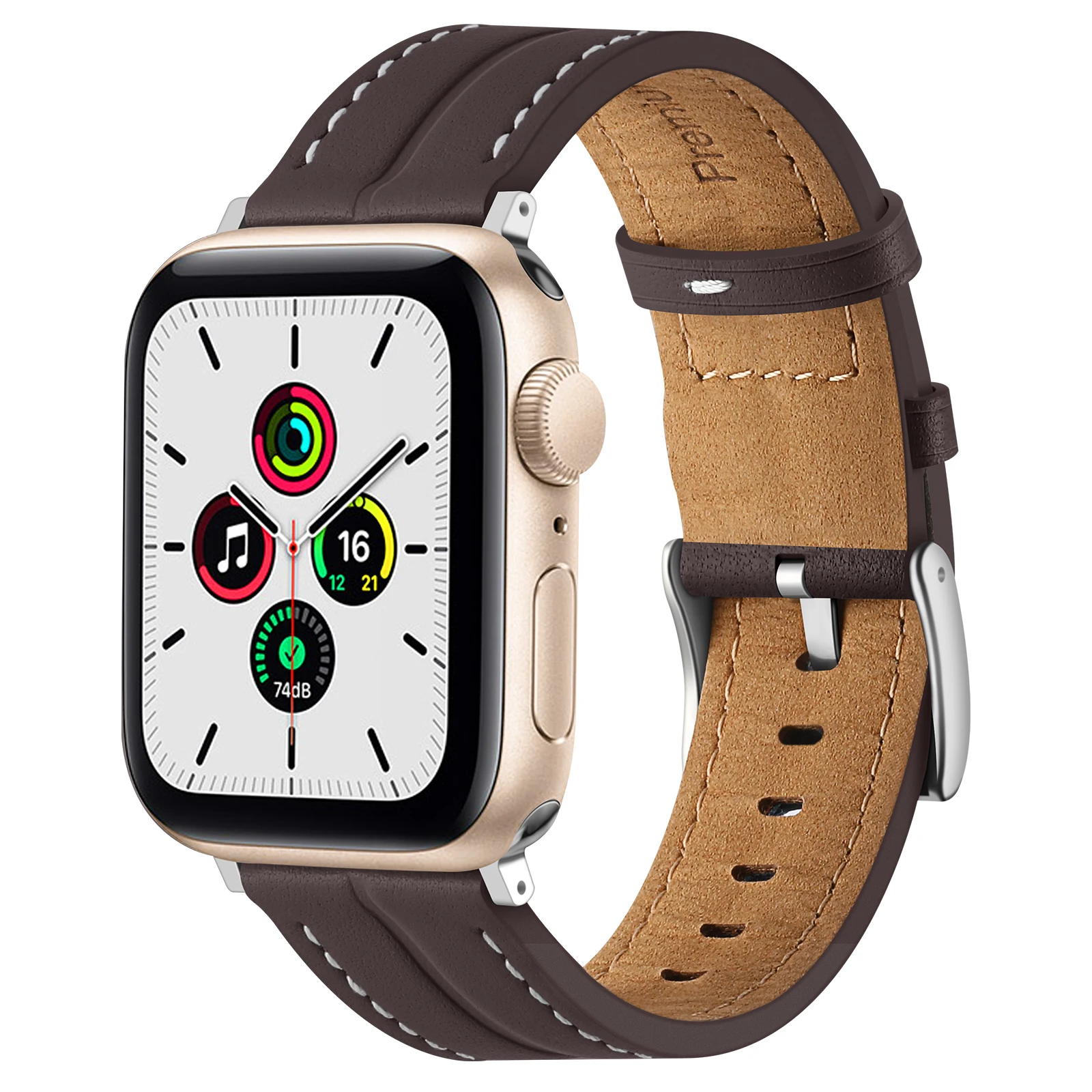 สายหนังสําหรับ Apple Watch band 44 มม.45 มม.42 มม.41 มม.46 มม.49 มม.อุปกรณ์เสริมสายรัดข้อมือ correa สร้อยข้อมือ iWatch Series 8 Ultra 10