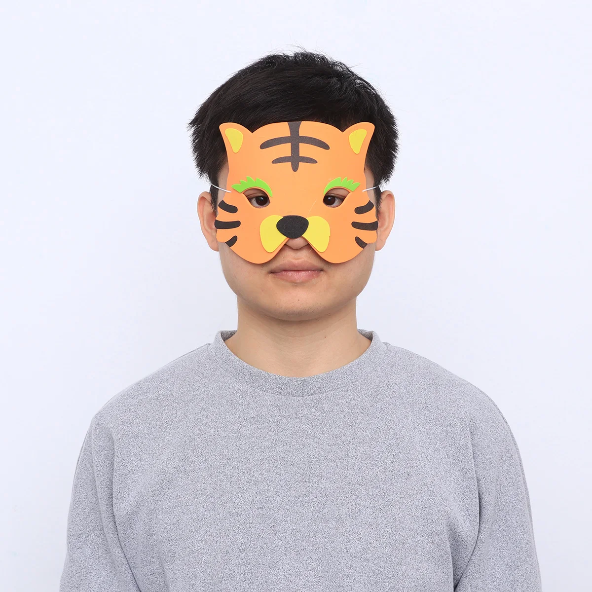 5 stuks dierengezichtsmaskers kinderfeest carnaval kostuum masker EVA comfortabel cartoon ontwerp leuk uniek voor school