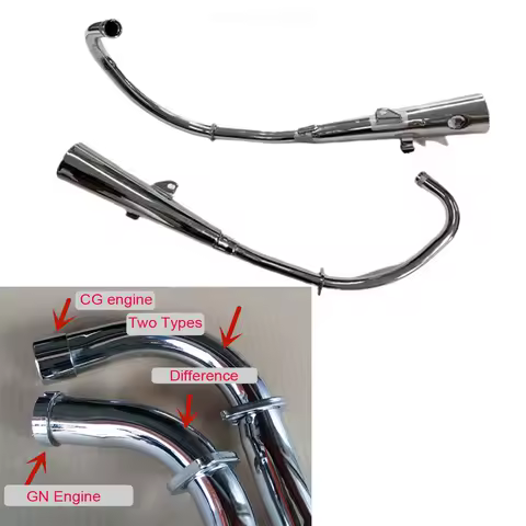 Motorcycle Exhaust Silencer Pipe for Suzuki Haojue Qingqi Lifan Skygo Dayang GN125-H/F HJ125-8 LF125 CG/GN Engine Type Muffler