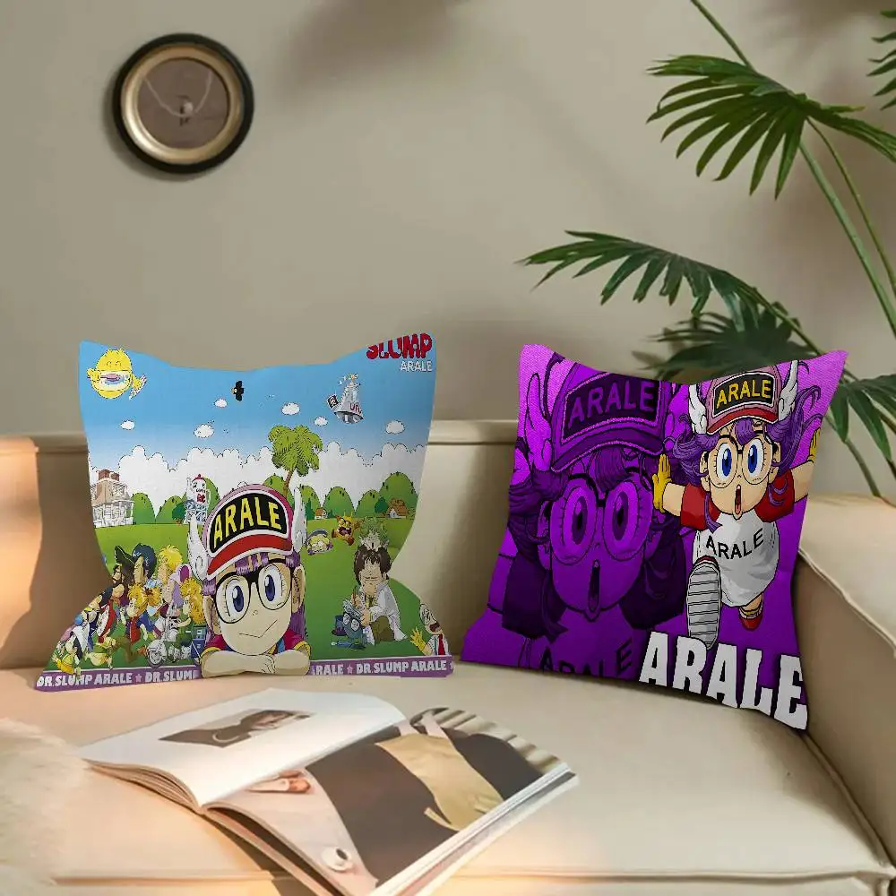 Dr Slump Anmie A-Aralees Maple Design Cushion Cover Happy Autumn Harvest Decor Holiday Decorati Pillow Cover