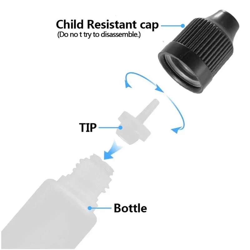 5Pcs 30ml/60ml Empty Squeeze Dropper Bottle With Screw Cap And Funnel Pen Shape Unicorn Liquid Long Thin Bottle For Ink Pigment