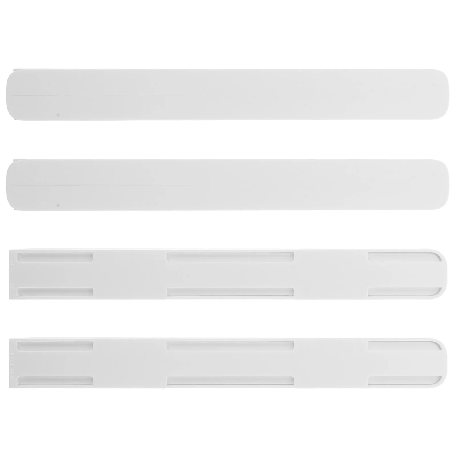 4Pcs Drawer Slide Rail Self-Adhesive Heavy Duty Track Bar for Cabinet Cupboard Container Storage Basket Accessories