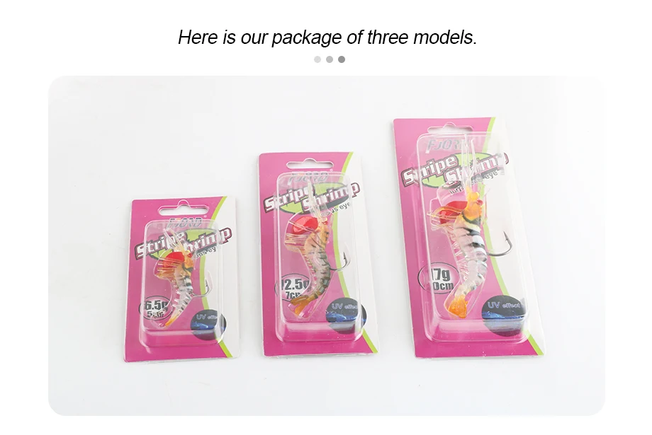 FJORD Heißer Viele Abschnitt Garnelen Klassische Flexible Garnelen 6.5/12.5/17g Angeln Lockt Weicher Köder Bionische Köder blei Haken FishingTackle – Detail 8