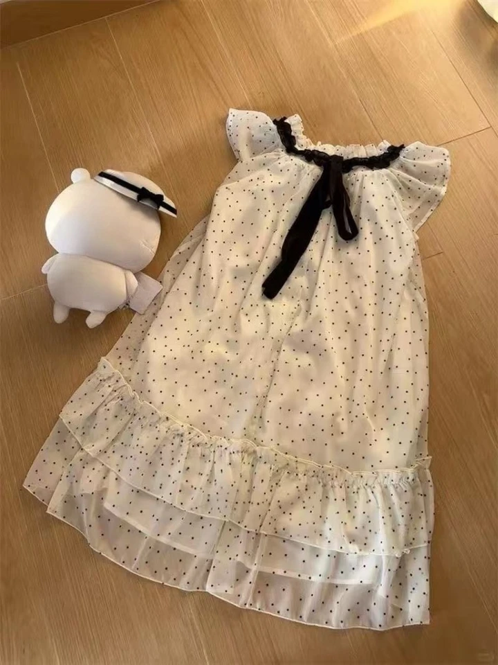 2025 Summer Sweet Design Short Dress Cute College Style Bow Loose Mini  Dresses Japanese Kawaii Color Contrast Casual Outfits New - AliExpress  200000345