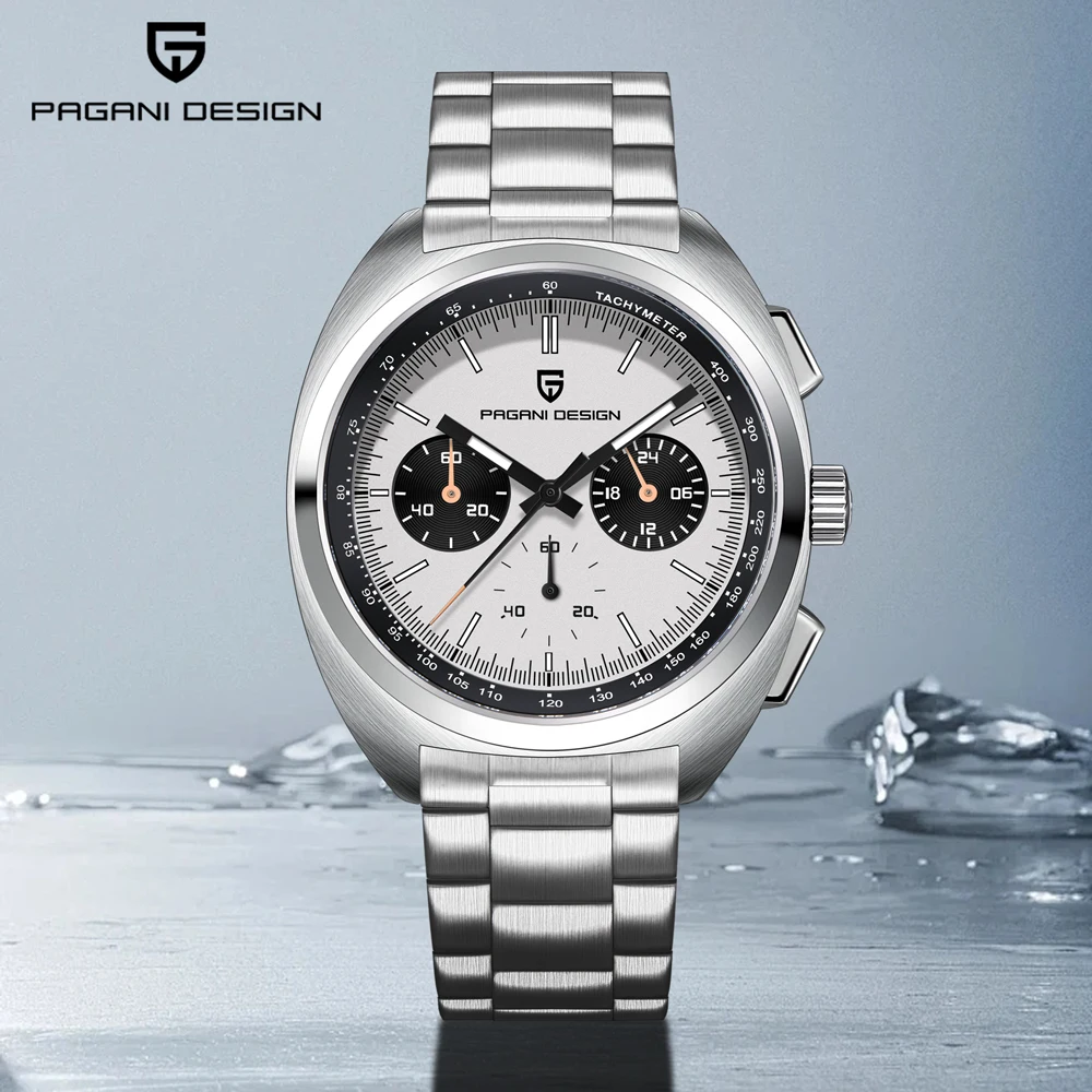 

PAGANI DESIGN Watch men's 1782 Luxury Quartz Men's Watch VK63 Movement Sapphire Crystal Waterproof Men's Stainless Steel Watch