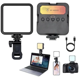 LED light for photo studio, for tiktok, youbute, game, live video, lighting, portable camera, video recording, photography panel lamp 8 Main Sales Led Like - №6