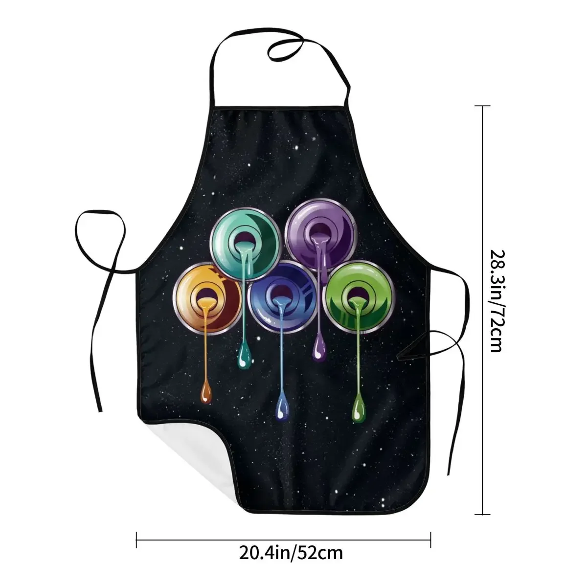 Funny Nail Polish Bottles Bib Apron Women Men Unisex Kitchen Chef Manicurist Tablier Cuisine for Cooking Baking Painting