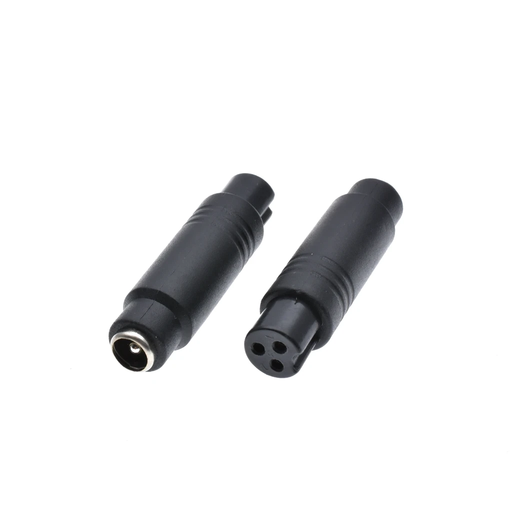 

2 Pcs M12 Female 3Pin Aviation Head Plug to DC 5.5*2.1mm Female Jack Plug Adapter Circular Aviation Connector Socket Plug