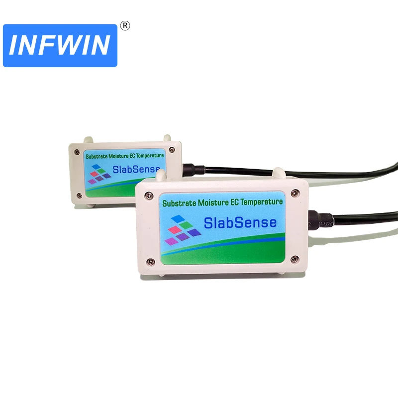 SlabSense مستشعر درجة الحرارة الرطوبة المائية ، EC ل cocopate الصوف الصخري الخ ، واجهة SDI-12 ، RS485
