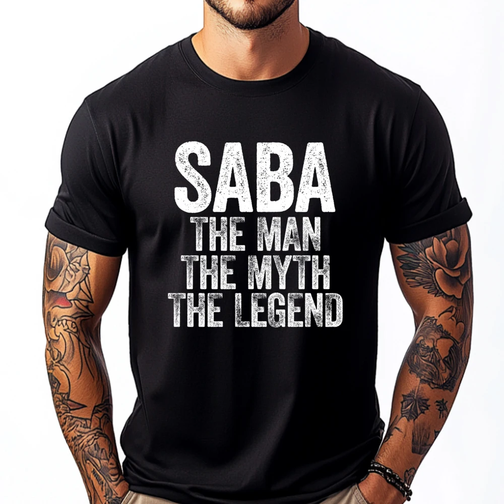 

Saba The Man The Myth The Legend Clothing Vintage T Shirts Fashionable and Trendy Custom Tshirts Mardi Gras