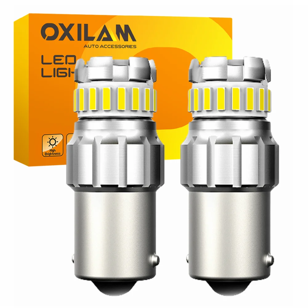 OXILAM 2PCS P21W 7506 1156 BA15S LED Bulbs Canbus Error Free Car Auto Light Bulbs Brake Lamps LED Reverse Lights DRL 6500K White