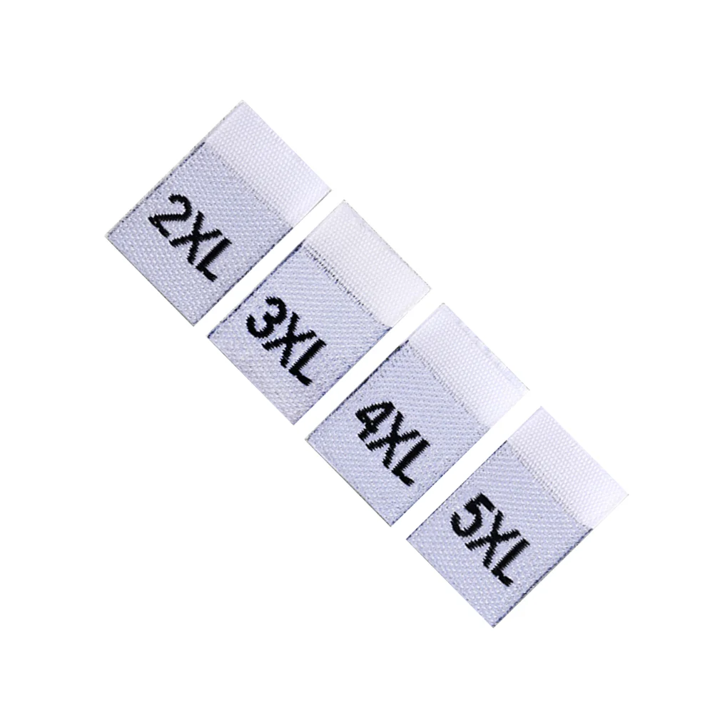 500 PCS Clothing Size Label Removable Clothes Labels Tags Folded Sticker Fabric