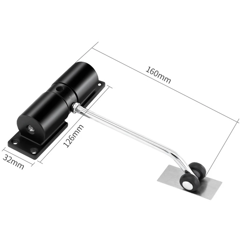 Cierrapuertas Simple, bisagra automática para el hogar, cierre silencioso, puerta Invisible, cierre de puerta automático