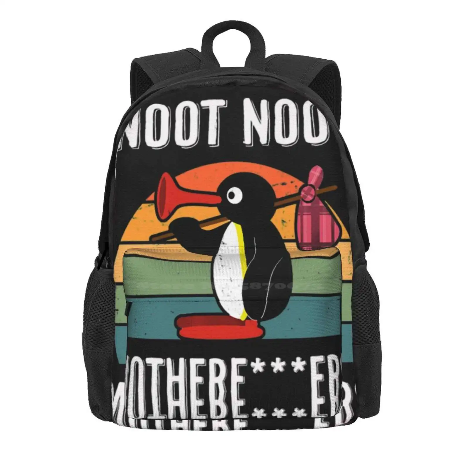 Noot Noot Pingu Hot Sale Schoolbag Backpack Fashion Bags Penguin Funny Noot Noot Pingu Pingu Meme Pingu Noot Noot Cute