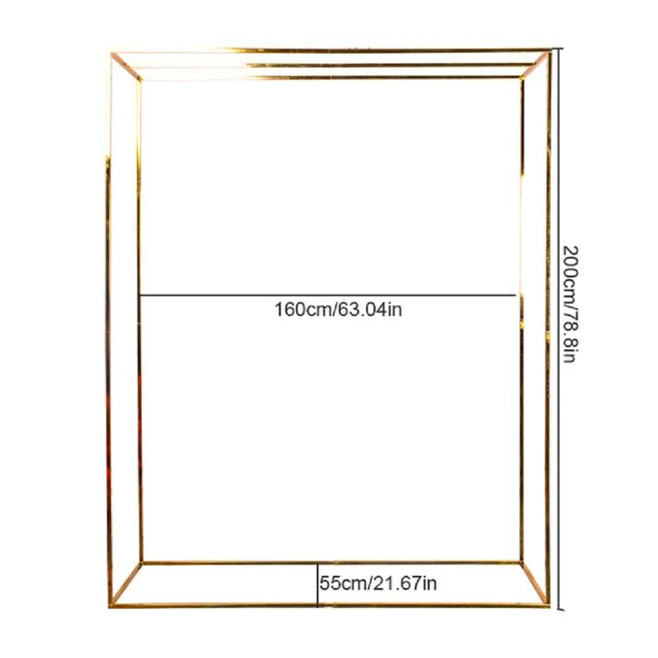 

Metal wedding Arch Frame -gold