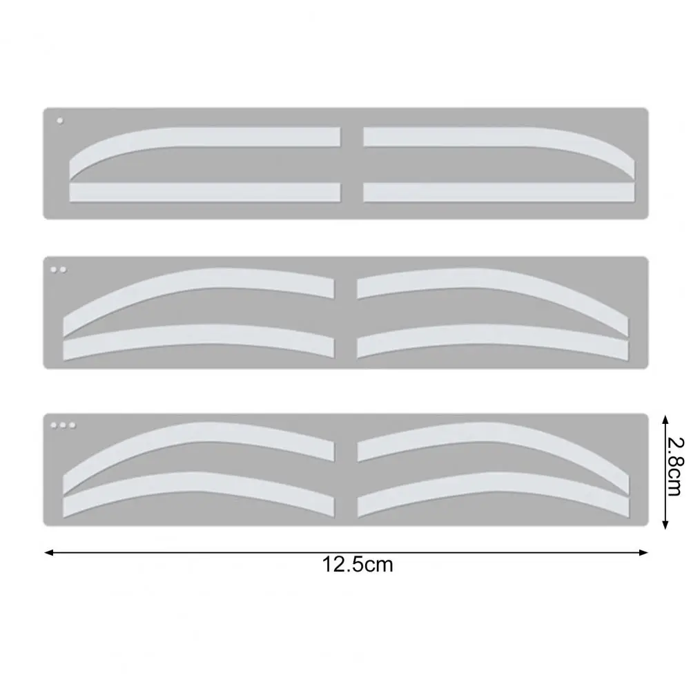1 Satz Augenbrauen schablonen aufkleber 3 Arten Einweg-Brauen führungs karte Augenbrauen Airbrush Tattoo Hilfs schablone Tönung aufkleber