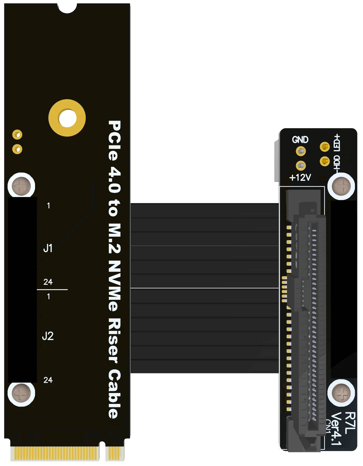 ADT R46SF M.2 NVMe Key M To Mini-PCIe mPCIe NIC Solid State Drive SSD Extension Cable Extender Riser Card Support PCIe 4.0 3.0