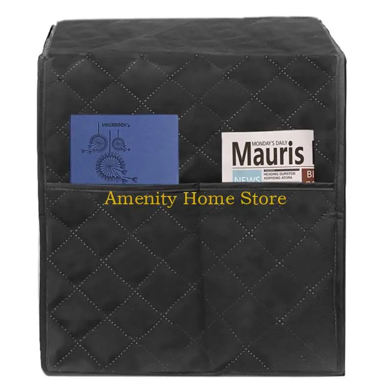 F26C Coffee Maker Cover Stain Resistant Washable Covers with Storage Pocket Dust Coffee Maker Appliance Cover