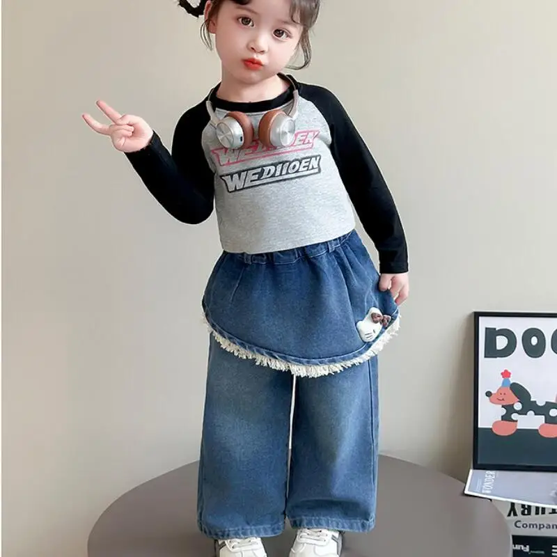 

Sanrio Hello Kitty Kawaii повседневные длинные брюки детская пердеж занавеска модная кошачья кисточка Y2k модная одежда в стиле аниме с подкладкой для мальчиков