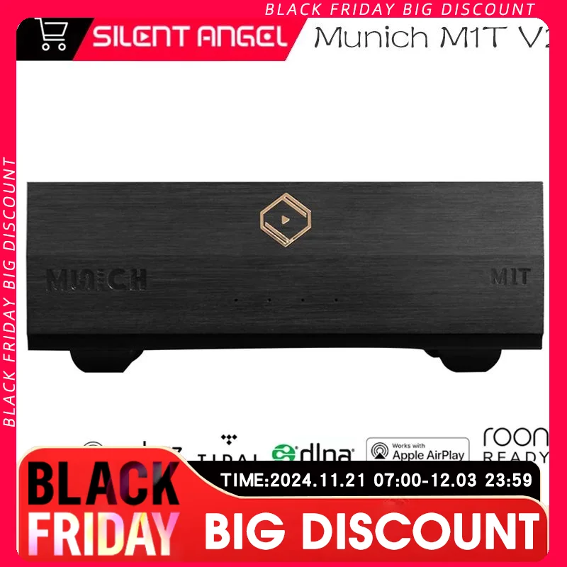 Silent Angel Munich M1T V2 High Fidelity Digital Lossless Master Band Music Player Digital Turntable Supports Roon Tidal DSD256