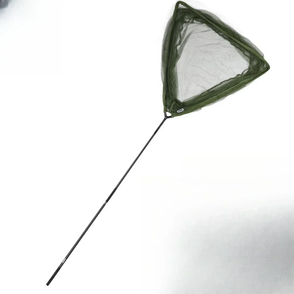 Copy net carbon, two-section triangular folding, handwritten net carp sturgeon Luya fishing net, portable fishing