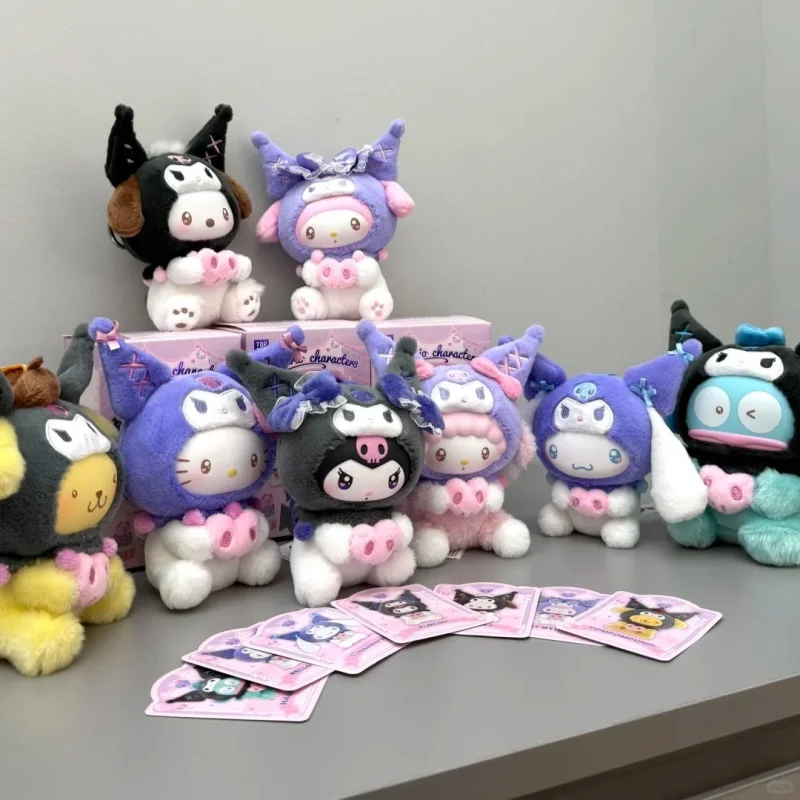 

Подлинная Toptoy Sanrio Kuromi Party слепая коробка плюшевые виниловые брелки фигурки куклы игрушки подарки декоративные украшения подарок