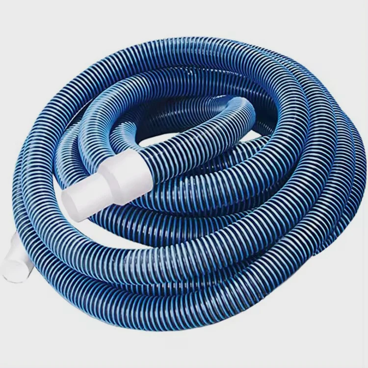 

30m Sleeve Blue Flexible Pool Supply Professional Heavy Duty Spiral Wound Swimming Pool Vacuum Hose with Kink- Swivel Cuffpromot