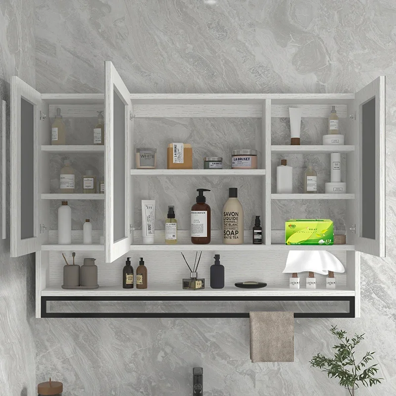 Nordic Intelligent Bathroom Cabinets Defogging With Light Modern Bathroom Cabinets Touch Home Furniture Compartiment HBMC