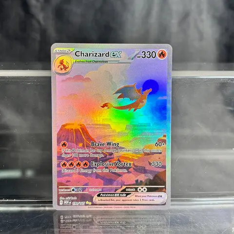 Holographic PKM Single Cards Charizard EX Pikachu 1st Edition Neo Mewtwo PTCG Proxy Cards Collection Battle Cards Toys Gifts