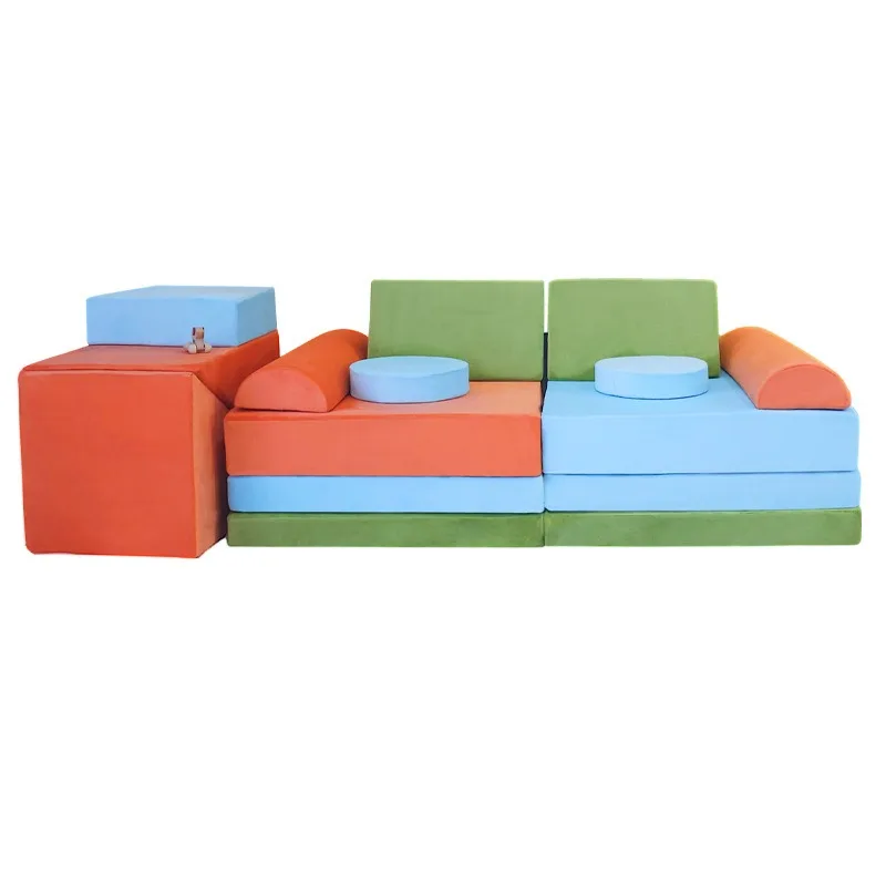 26-Piece set of creative large building block toys, climbing games, multi-functional building block sofa combination sponge
