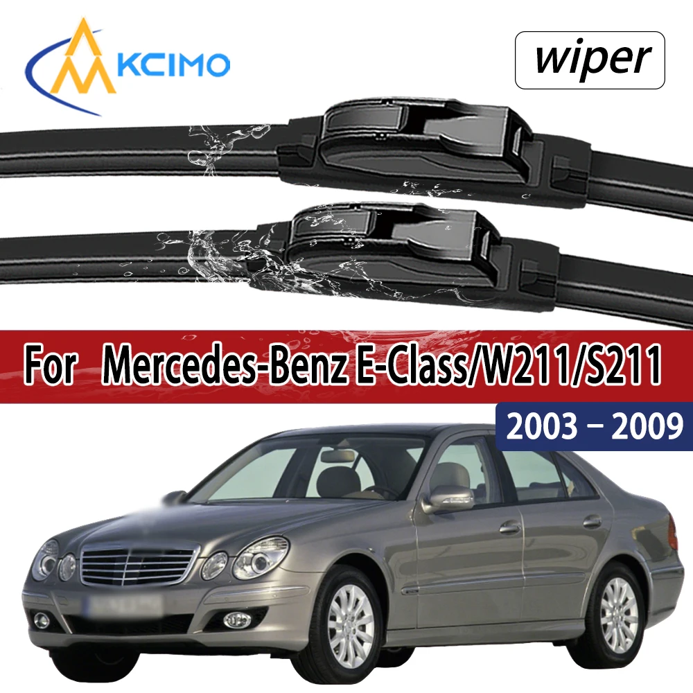 Für Mercedes-Benz E-Klasse/W211/S211 2003–2009 Frontscheibenwischerblätter 2 Stück Windschutzscheiben-Fenster-Zubehör