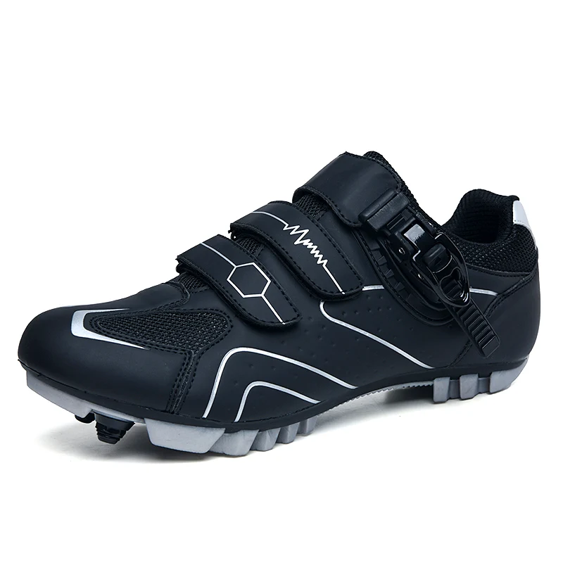 Zapatos de bicicleta de montaña para hombre, calzado de ciclismo con hebilla de trinquete rápida, Compatible con Pedal del sistema SPD para interiores y exteriores, zapatos MTB para mujer