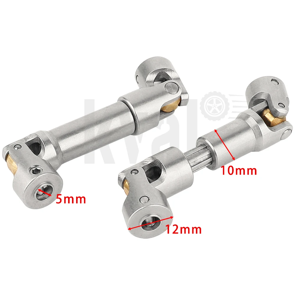 Stainless Steel Heavy-Duty Drive Shaft for 1/10 RC Car Crawler Axial SCX10 90046 AXI03007 Wraith Capra TRX4 TRX6 Redcat Gen8