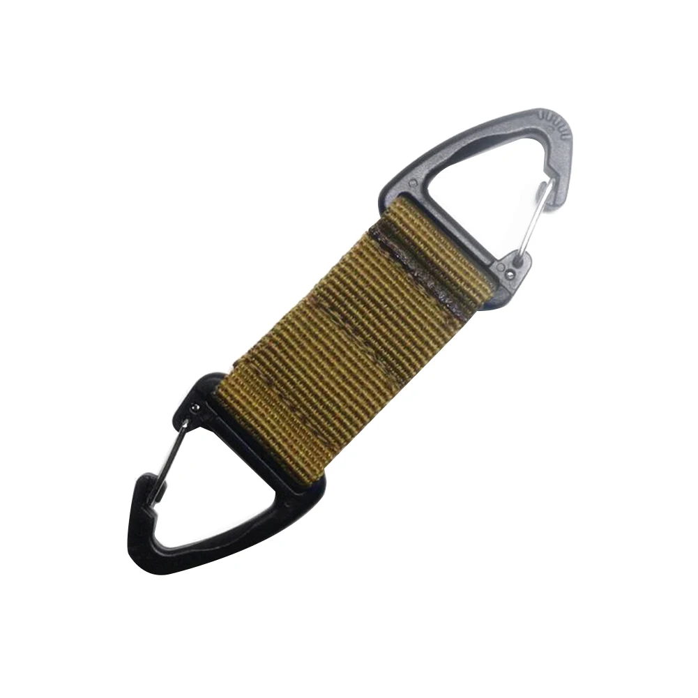 Outdoor Triangular Buckle Multifunctional Carabiner Webbing Buckle Belt Clip Hanging Keychain