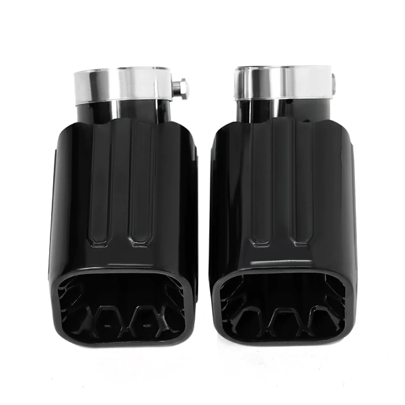 

For Land Rover Defender L663 304 Stainless Steel New Model Double-layer Welded Edge Honeycomb Single Exhaust Muffler Tips