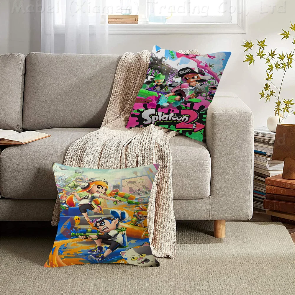 Game S-Splatoon 3 Personalized Pillow Dust Cover Bedroom Kids Party Decoration Pillowcase Birthday Children Gift