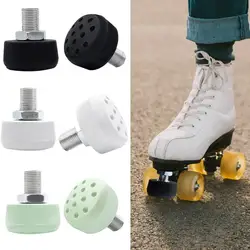 2pcs Replacement Roller Skates Wheel Accessories Durable Adjustable Rubber Brake Stops Plug Block Skates Toe Stopper