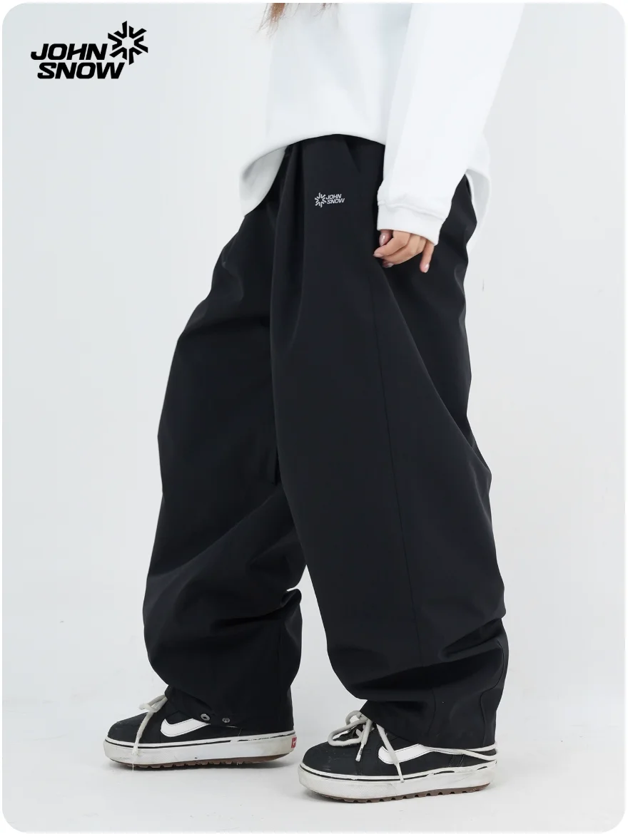 John Snow Unisex Snowboard Pants Waterproof Windproof Durable 3L Ski Pants with Fully Taped Seams for Men & Women Winter Sports