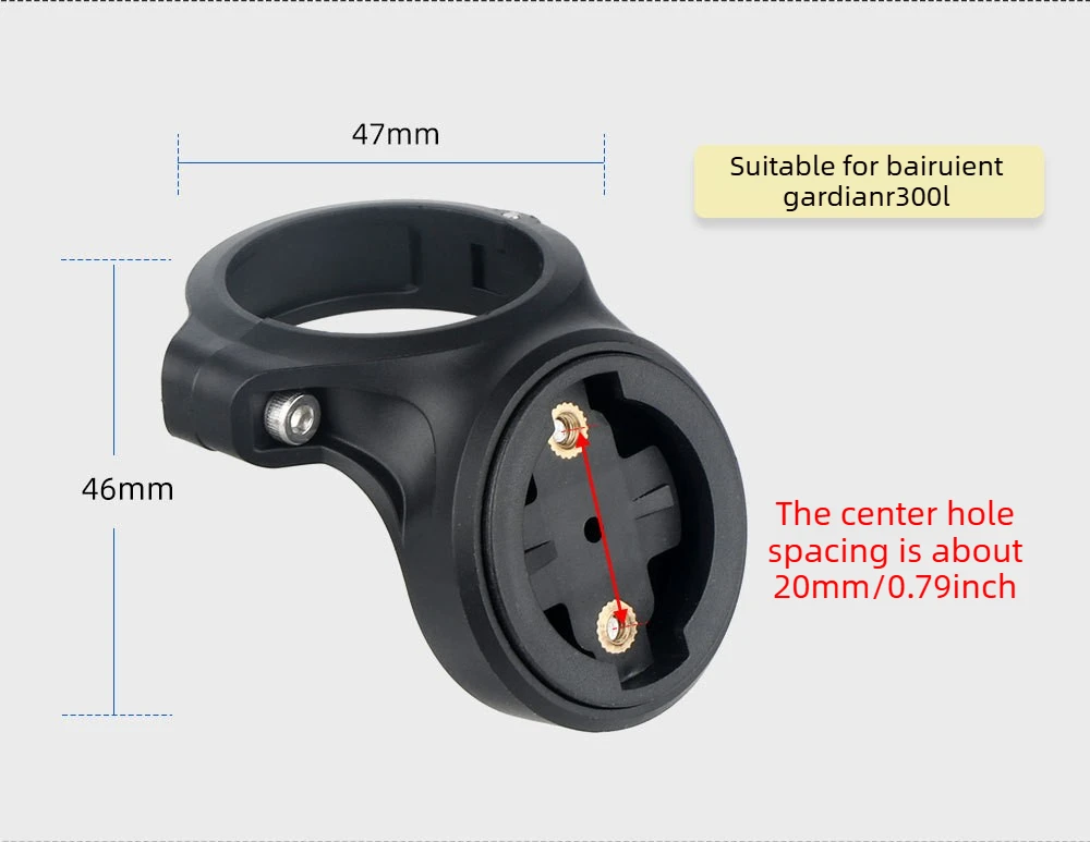 Geeignet für Garmin Varia Radar, Bryton Rücklichthalterung, kleine Sattelstützenhalterung und Lampenhalter. – Detail 8