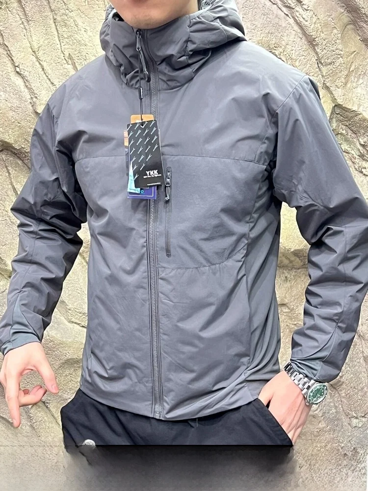 

Warmth Insulated Cotton Jacket Men's Outdoor Winter New Arrival Standard Fit Long Sleeve Hooded Cleanfit Pure Color Youth Fas...