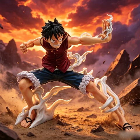 Figura de Acción de Luffy de One Piece