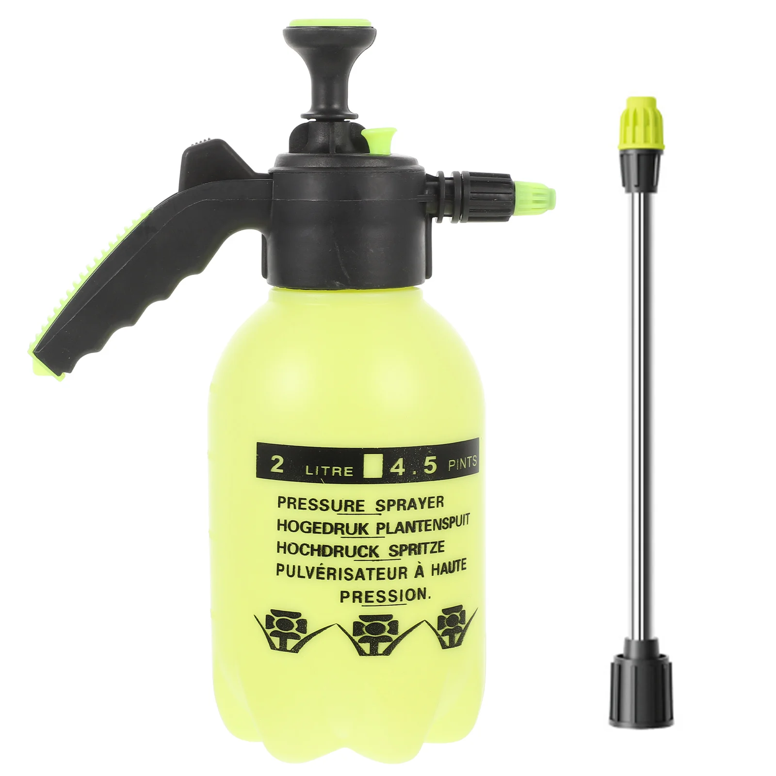 

Garden Watering Can 2L High Pressure Green Extendable Sprayer for Plants Flower Pots Hanging Houseplants