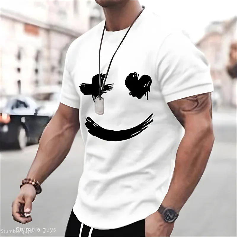 2026 Neues Herren Oversize Casual T-Shirt Sommer Anime Grafik Kurzarm Atmungsaktives Leichtes Lockeres Sport-Trikot Oberteil