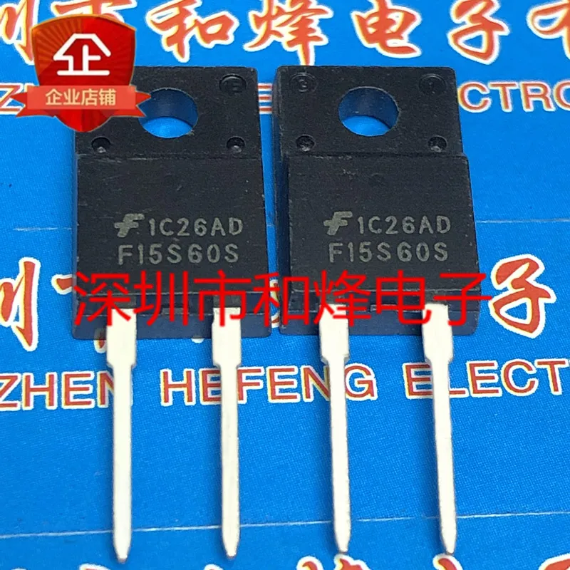 5PCS-10PCS FFPF15S60S F15S60S  TO-220F 600V 15A   On Stock  New And Origjnal