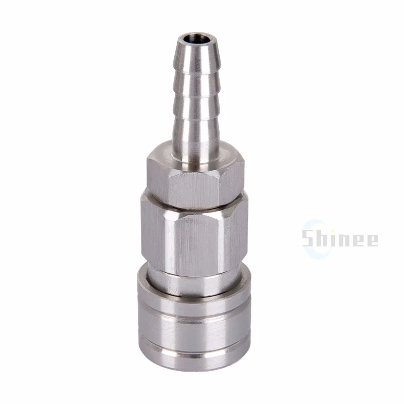 1PCS 304 Stainless Steel C- Type Self-Locking Quick Connection  Coupler Adapter For Air Compressor PP 20 SP PH SH 10/20/30/40