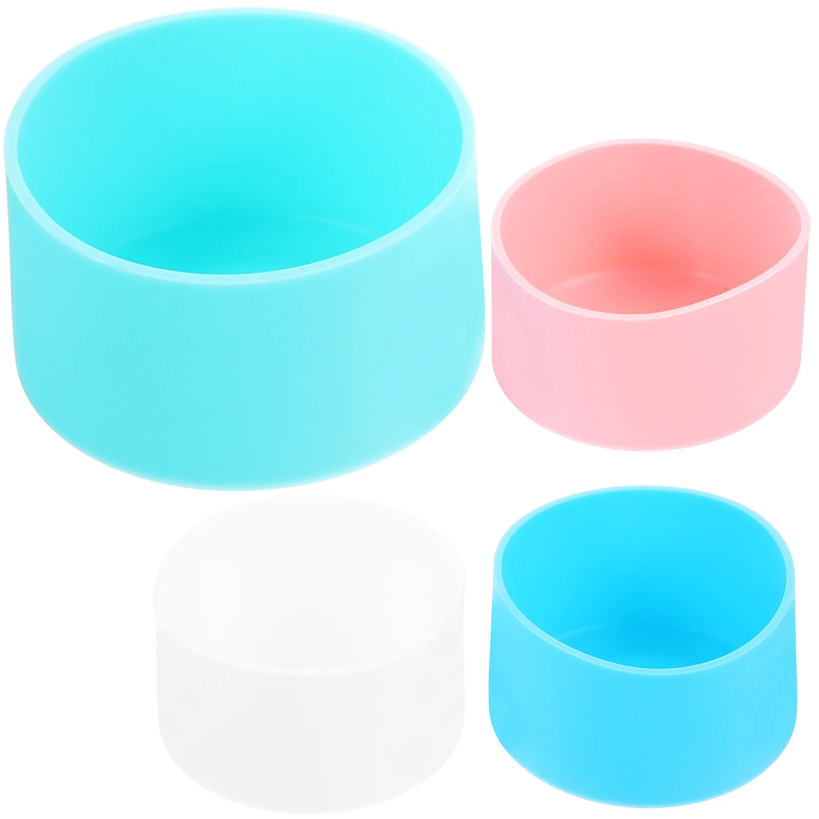 

4 Pcs 7 5cm Diameter Silicone Cup Covers for 30 40OZ Car Travel Tumbler Flask Bottles Boot Base Sleeve Protect Scratch Heat